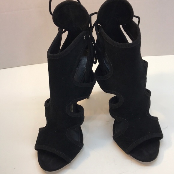 TopShop Black Suede Stilettos 4-inch heels